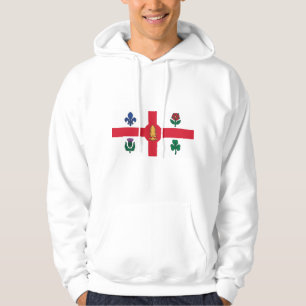 Kapuzenpullover mit Flagge von Montreal, Kanada Hoodie