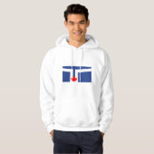 Kapuzenpullover mit Flagge von Toronto, Kanada Hoodie (Vorne ganz)