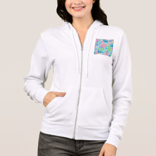 Kapuzenpullover mit Reißverschluss in stylischer G Hoodie