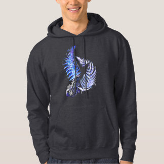 Kapuzenpullover Neuseeland-Farn-Design Hoodie