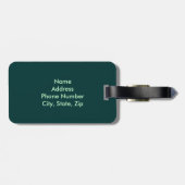 Kapuzenschädel und Kreuzungen Gepäckmarke Gepäckanhänger (Rückseite horizontal)