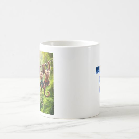 Kapuzineraffe auf Canoper Tour Kaffeetasse (Mittel)