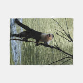 Kapuzineraffe Fleecedecke (Vorderseite (Horizontal))