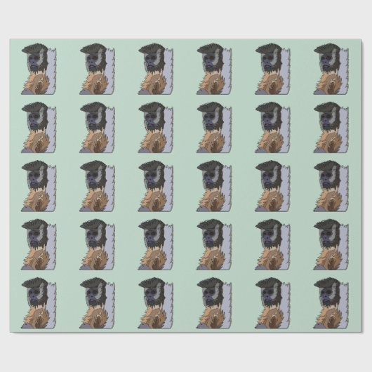 Kapuzineraffe Geschenkpapier (Flach)