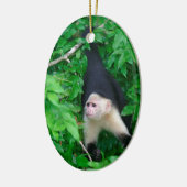 Kapuzineraffe Keramik Ornament (Links)