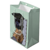 Kapuzineraffe Mittlere Geschenktüte (Vorderseite Schrägansicht)