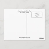 Kapuzinerkäse in einem blauen Vase durch Monet Postkarte (Rückseite)