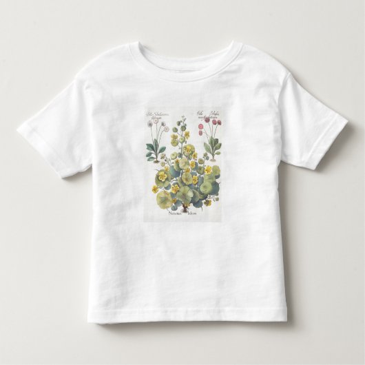 Kapuzinerkäse und Gänseblümchen: 1.Nasturtium Kleinkind T-shirt (Vorderseite)