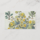 Kapuzinerkäse und Gänseblümchen: 1.Nasturtium Visitenkarte (Rückseite)