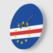 Kapverdische Flagge Acrylmauer-Uhr Große Wanduhr (Winkel)