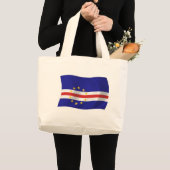 Kapverdische Flagge Tote Tag Jumbo Stoffbeutel (Vorderseite (Produkt))