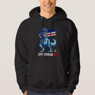 Kapverdischrex Stolz Kapverdische Flagge Spaß Dino Hoodie