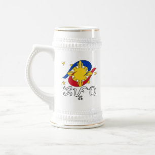 Kapwa (Baybayin-Schrift) Bierglas