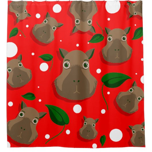 Kapybara Duschvorhang (Vorderseite)