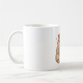 Kapybara mit Brille Kawaii Design beim Lesen Kaffeetasse (Links)