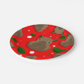 Kapybara Pappteller (Schrägansicht)