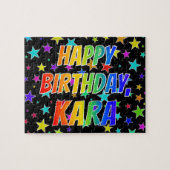 "KARA" First Name, Fun "HAPPY BIRTHDAY" Puzzle (Horizontal)
