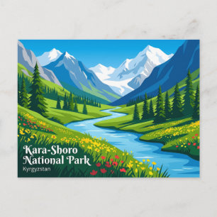 Kara-Shoro Nationalpark Kirgisistan Postkarte