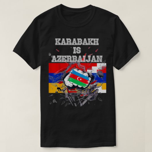 Karabakh ist Aserbaidschan Qarabag ist meine heima T-Shirt (Design vorne)