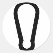 Karabinensymbol Runder Aufkleber (Vorderseite)