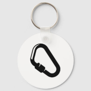 Karabiner Camping-Logo auf einer Tasche Lustiges A Schlüsselanhänger