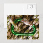 Karabiner und Klettersteig Postkarte (Vorne/Hinten)