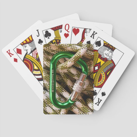 Karabiner und Klettersteig Spielkarten (Rückseite)