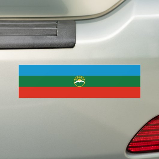 Karachay Cherkessia Flag Autoaufkleber (Auf Auto)