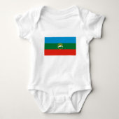 Karachay Cherkessia Flag Baby Strampler (Vorderseite)
