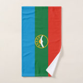 Karachay Cherkessia Flag Badhandtuch Set (Handtuch)