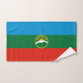 Karachay Cherkessia Flag Badhandtuch Set (Handtuch)