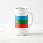 Karachay Cherkessia Flag Bierglas (VorderseiteRechts)
