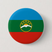 Karachay Cherkessia Flag Button (Vorderseite)