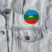 Karachay Cherkessia Flag Button (Beispiel)