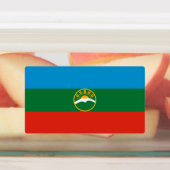 Karachay Cherkessia Flag Etiketten (Befestigt)