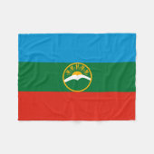 Karachay Cherkessia Flag Fleecedecke (Vorderseite (Horizontal))