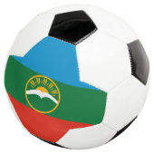 Karachay Cherkessia Flag Fußball (Dreiviertel)