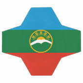 Karachay Cherkessia Flag Fußball (Flach)