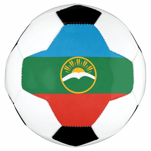 Karachay Cherkessia Flag Fußball (Vorderseite)