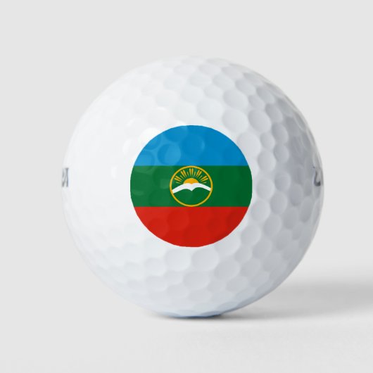 Karachay Cherkessia Flag Golfball (Vorderseite)