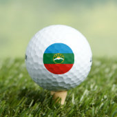 Karachay Cherkessia Flag Golfball (Insitu T-Shirt)