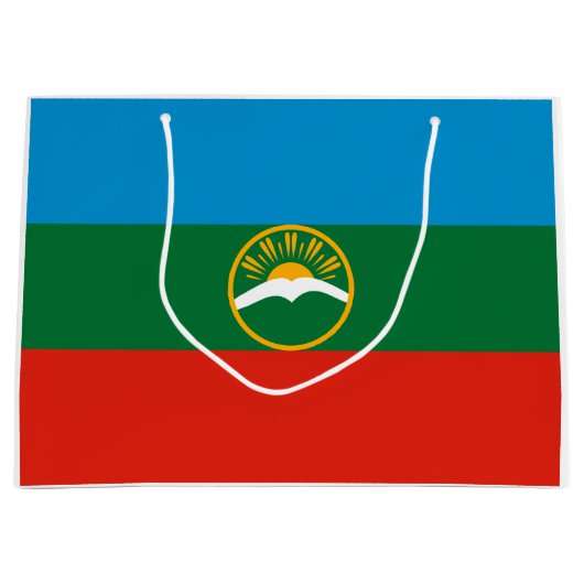 Karachay Cherkessia Flag Große Geschenktüte (Vorderseite)