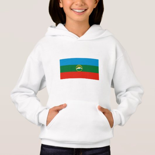Karachay Cherkessia Flag Hoodie (Vorderseite)