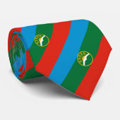 Karachay Cherkessia Flag Krawatte (Gerollt)