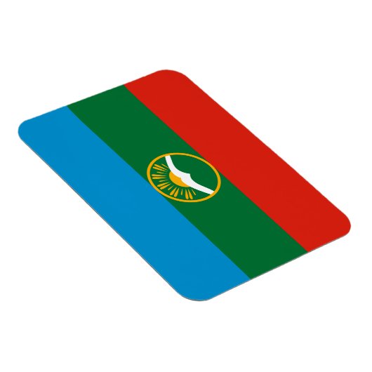 Karachay Cherkessia Flag Magnet (Rechte Seite)