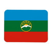 Karachay Cherkessia Flag Magnet (Horizontal)