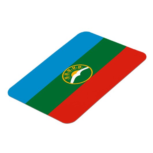 Karachay Cherkessia Flag Magnet (Linke Seite)