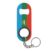 Karachay Cherkessia Flag Mini Flaschenöffner (Rückseite)