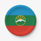 Karachay Cherkessia Flag Pappteller (Vorderseite)