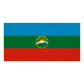 Karachay Cherkessia Flag Poster (Vorderseite)